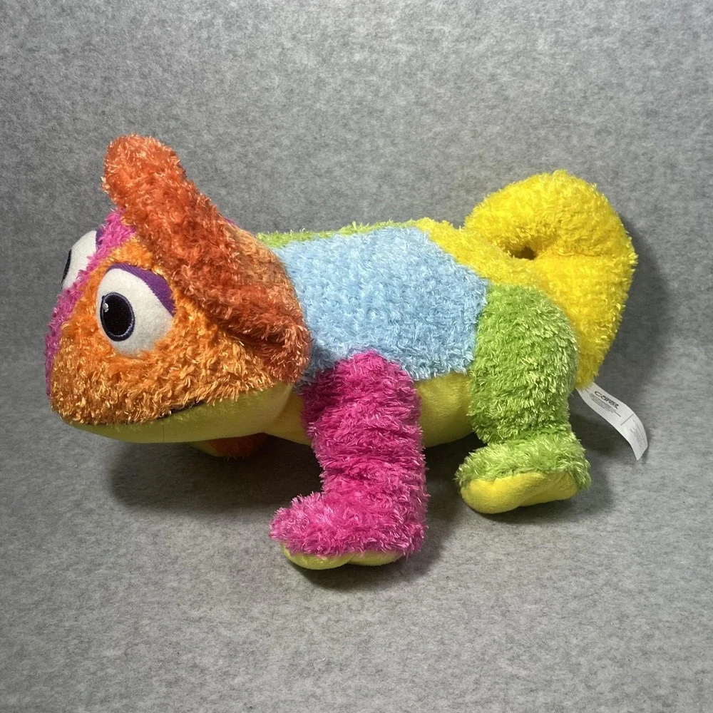 Colorful Chameleon Plush 12